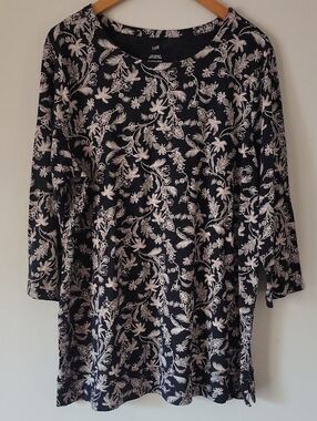 NWOT J. Jill Luxe Supima Crew-Neck Tunic Size XL